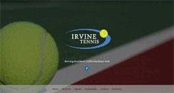 Desktop Screenshot of irvinetennis.com