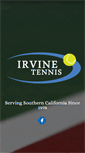 Mobile Screenshot of irvinetennis.com